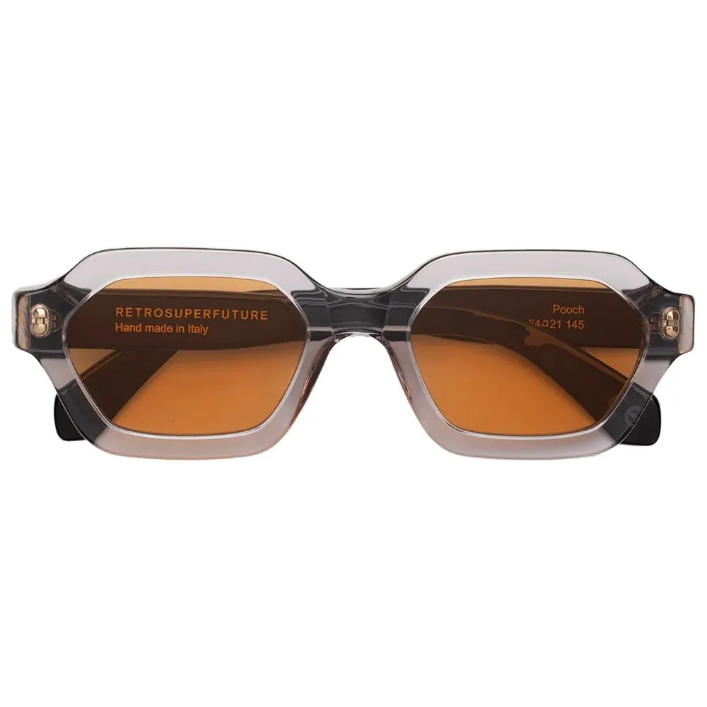 Gafas Retro Super Future Pooch Black Crystal Brown