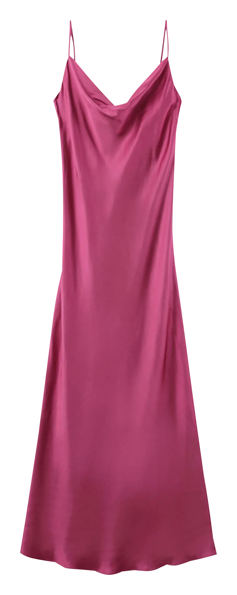 GRACE ET MILA ORPHEE - Vestido midi satinado en rosa