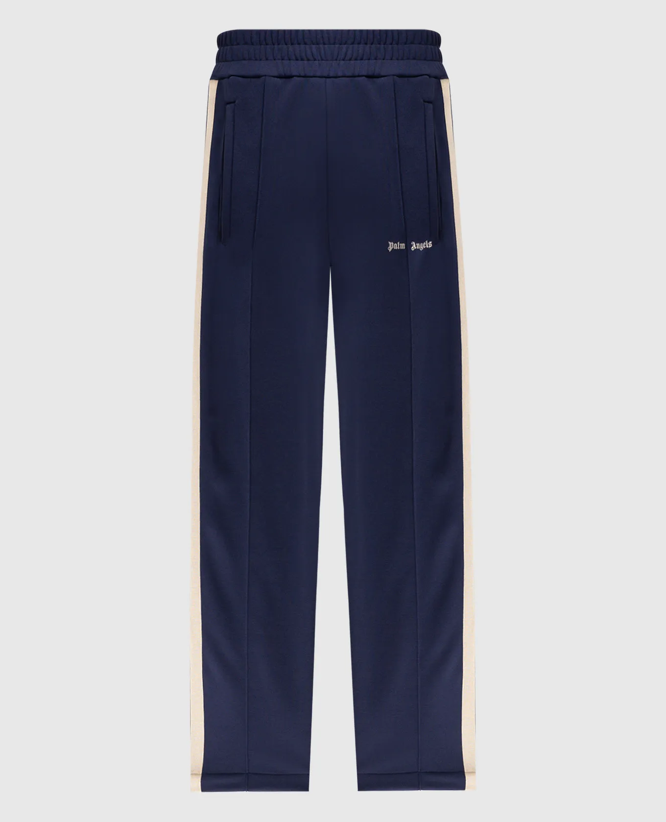 Palm Angels Purple sweatpants with logo embroidery